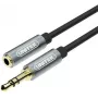 UNITEK 3.5mm helipikenduskaabel 1m - isane emasele, kullatud, must