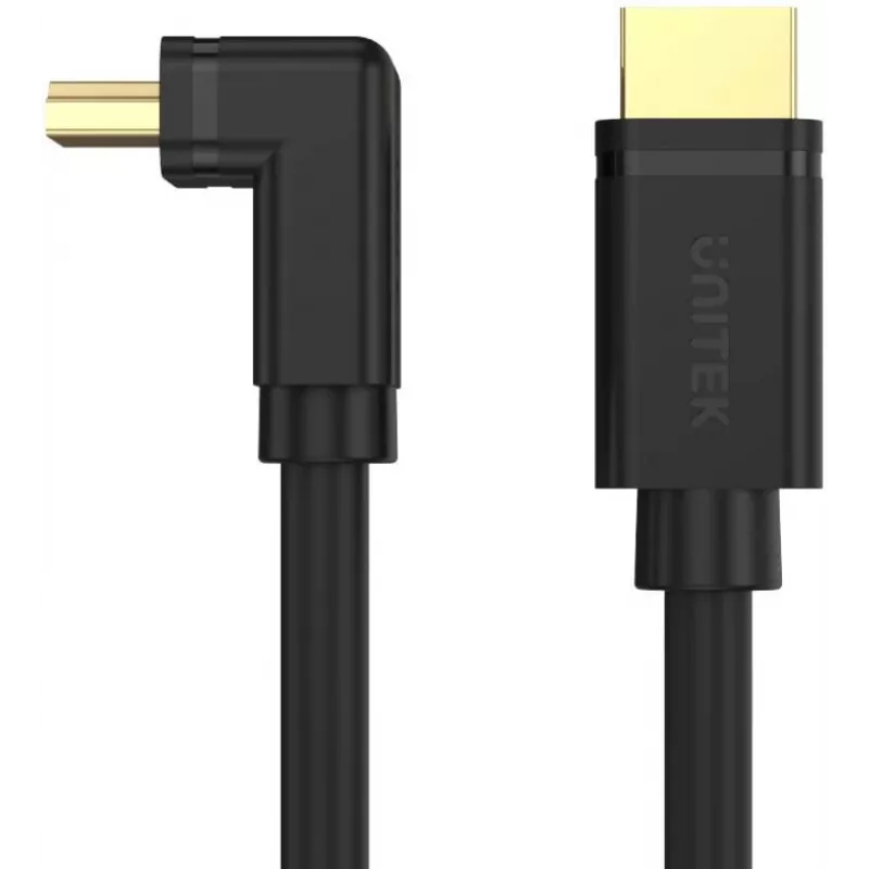 UNITEK Y-C1009 HDMI 2.0 kaabel 270-kraadise nurga all 4K 3m must