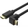 UNITEK Y-C1009 HDMI 2.0 kaabel 270-kraadise nurga all 4K 3m must