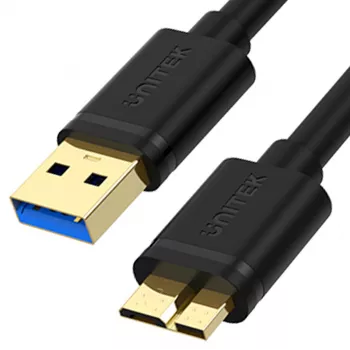 UNITEK USB 3.0 A Isane Micro B Isane Kaabel 1m Must Y-C461GBK