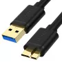 UNITEK USB 3.0 A Isane Micro B Isane Kaabel 1m Must Y-C461GBK