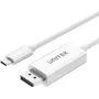 UNITEK USB-C 3.1 to DisplayPort kaabel 1,8 m - 4K@60Hz - Must