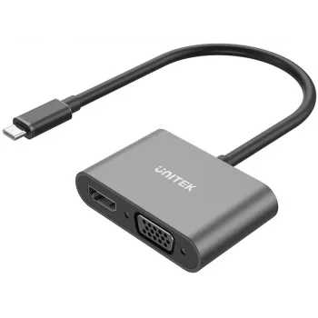 UNITEK USB-C to HDMI 4K & VGA Full HD Adapter