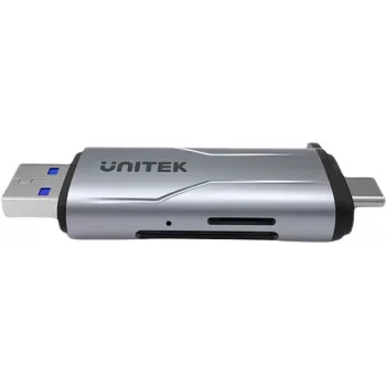 UNITEK SD/microSD-kaardilugeja USB-A 5Gbps/USB-C kosmosehall