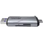 UNITEK SD/microSD-kaardilugeja USB-A 5Gbps/USB-C kosmosehall