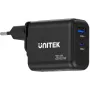 UNITEK GaN PD 35W USB-C + USB-A seinadapter must