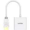 UNITEK HDMI to VGA Adapter, Full HD 1080p, 60Hz, White