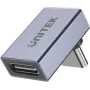 UNITEK USB-C to USB-C 90-kraadine nurgaadapter 40Gbps 240W Space Gray