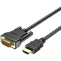 UNITEK HDMI-VGA kaabel, Full HD 1080p, 60Hz, 2m, must