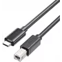 Unitek USB-C to USB-B 2.0 Printer Cable 1m Black