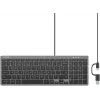 UNITEK SlimTap Lightweight Wired Office Keyboard USB-C/USB-A