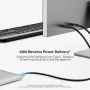 UNITEK USB-C Active Optical Cable 5m - 10Gbps, PD 60W, 8K@30Hz, Must