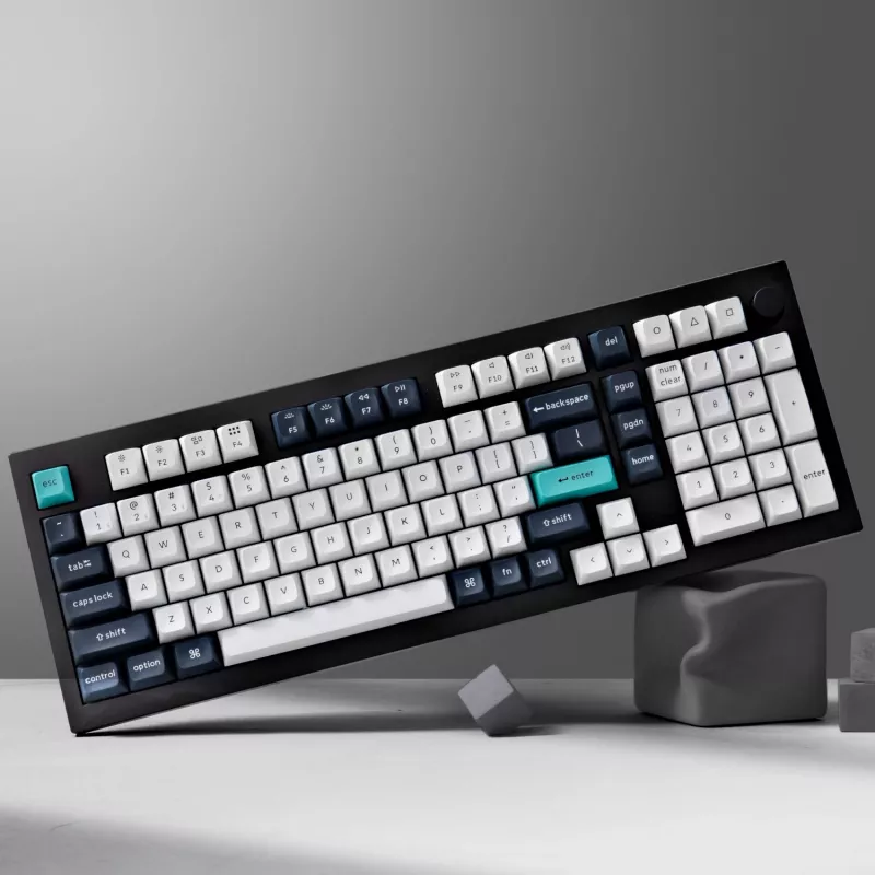 Keychron Q5M-M1 96% mehaaniline klaviatuur, Gateron G Pro Red lüliti, RGB Hot-Swap, Bluetooth 5.1 ja USB-C, alumiiniumkorpus