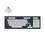 Keychron Q5M-M1 96% mehaaniline klaviatuur, Gateron G Pro Red lüliti, RGB Hot-Swap, Bluetooth 5.1 ja USB-C, alumiiniumkorpus