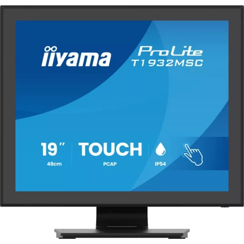 IIYAMA T1932MSC-B2S 19 inch IPS LED puutemonitor - must