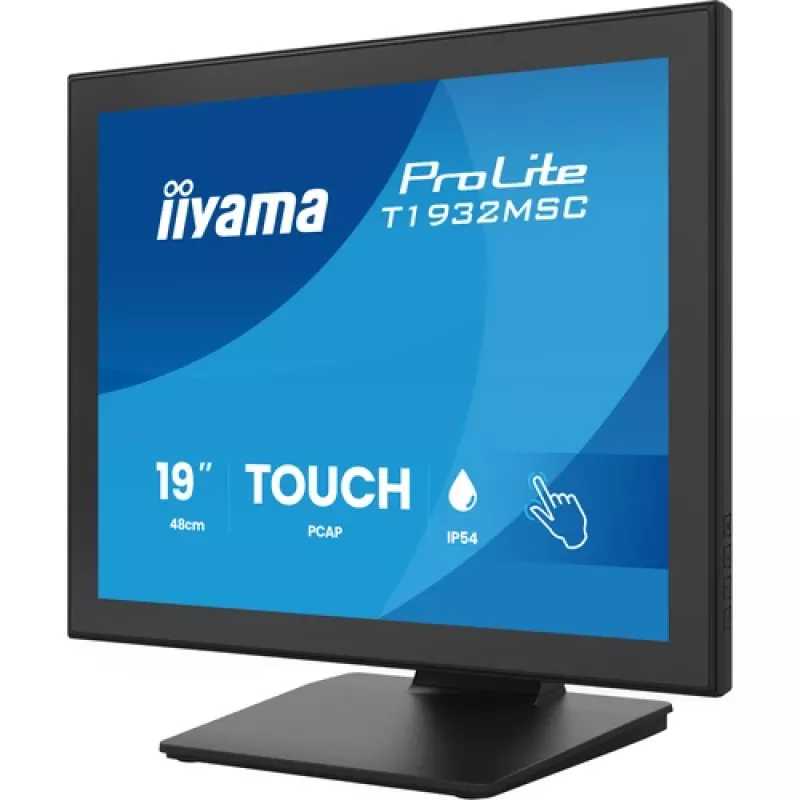 IIYAMA T1932MSC-B2S 19 inch IPS LED puutemonitor - must