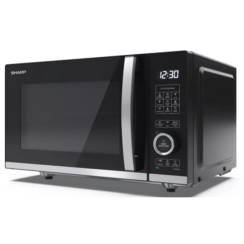 Sharp YC-QG204AE-B Kombinatsioonmikrolaineahi grilliga, 20L, 800W, must
