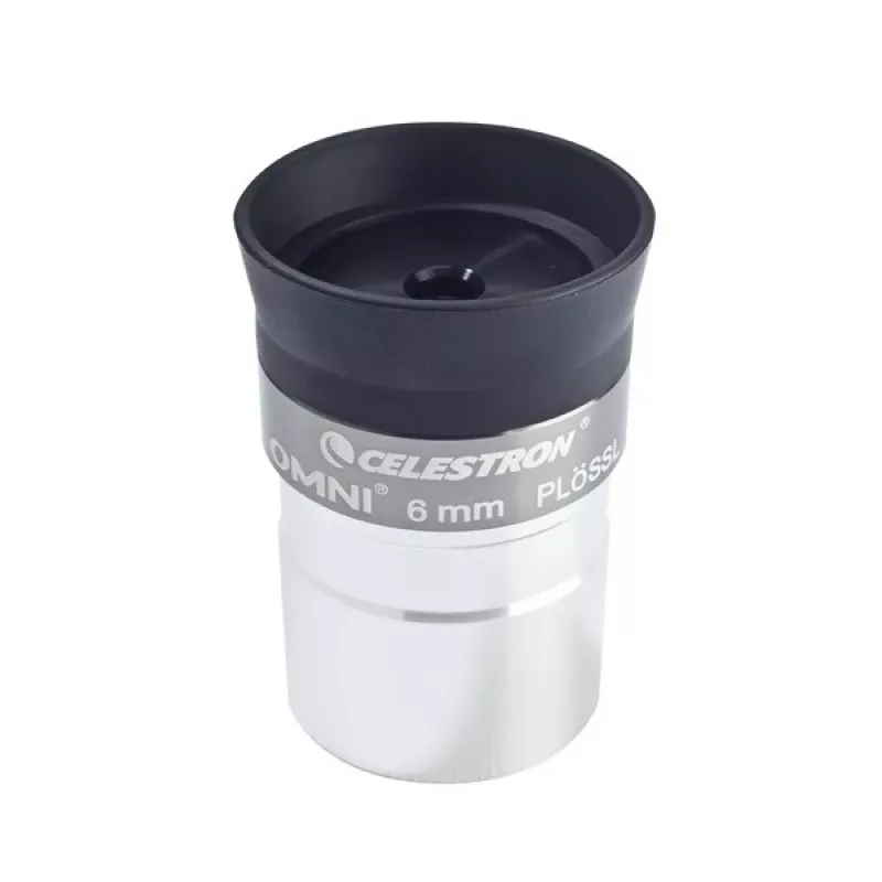 Celestron Omni 6 mm Plössl Okulaar - 1,25 inch Täielikult mitmekordselt kattega - Must/Hõbe