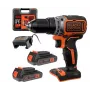 BLACK+DECKER 18V Juhtmeta Harjadeta Puur-keeraja 52Nm 2x2.0Ah BL186KB