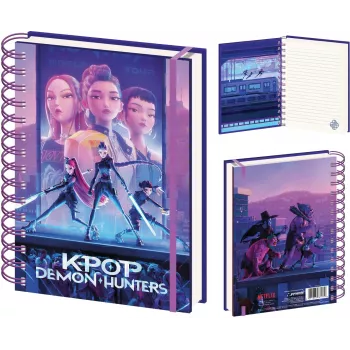 KIDS Notes Spiraal A5 K-pop Demon Hunters Huntrix 80 lehte