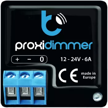 BLEBOX Proxidimmer Mahtuvuslik Lähedussensor Wi-Fi Puutevaba Dimer 12-24V DC LED-ribadele, 5A, 120W, PWM, IP20
