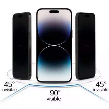 iLike Samsung Galaxy S23 Ultra karastatud privaatsusklaasist ekraanikaitse must
