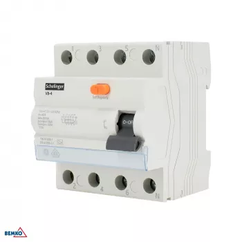SCHELINGER Residual Current Circuit Breaker Type A 4P 40A 30mA 10kA VDE