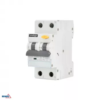 SCHELINGER RCBO 2P B 16A 30mA Type AC kaitselüliti ülevoolu- ja rikkevoolukaitsega