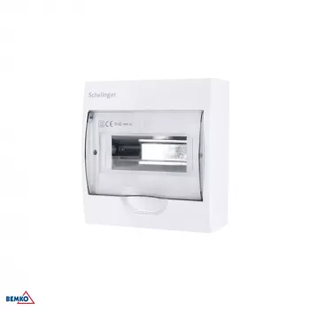 SCHELINGER A80-RDN-IP40-NPE-08P Pindpaigaldatav jaotuskilp IP40 8N+8PE 1x8P
