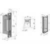 SCOT ES-S12DCN PROFI Sümmeetriline Madalvooluline Elektriukselukk 12V DC Fail-Secure