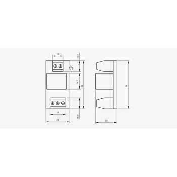SCOT RL-1 Relee 24V DC SPDT 10A PCB läbiviiguga