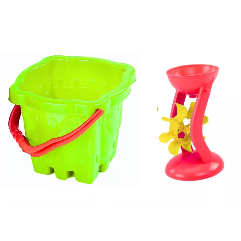 HEMAR Sand Toy Set Bucket Castle Grinder 9 Pieces