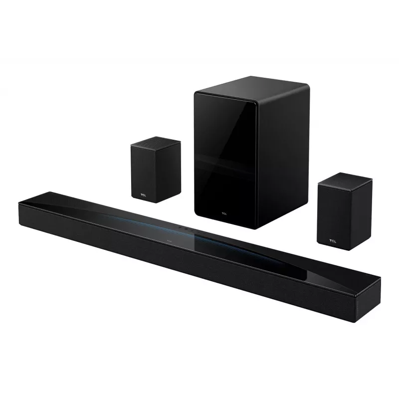 TCL Q85H PRO 5.1.2 kanaliga heliriba koos juhtmevaba subwooferiga, 660W, Dolby Atmos, DTS:X, Bluetooth 5.3, Wi-Fi, HDMI 2.1 eARC, AI Sonic Adaptation