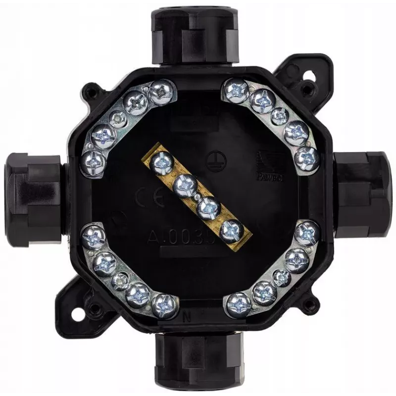 PAWBOL A.0035C Pindpaigaldatav hermeetiline harukarp PG16, IP67 (5x4mm²), must