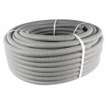 PAWBOL Laineline PVC Kanal 50m, 320N, Välisläbimõõt 20mm / Siseläbimõõt 14mm, Hall 6161A-50P