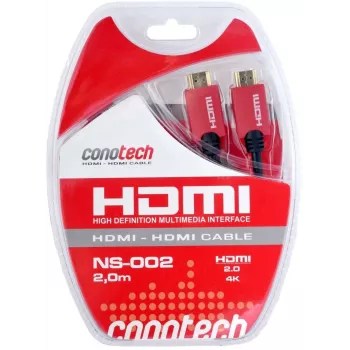 CONOTECH NS-002 HDMI 2.0 kaabel 2m 4K 60Hz HDR kullatud
