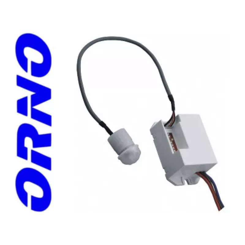 ORNO OR-CR-211 Miniatuurne PIR-liikumisandur, 230V, 120°, 6m, IP20, Valge