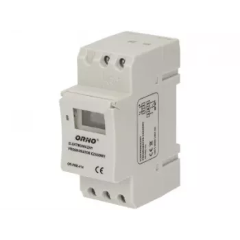 ORNO OR-PRE-414 Digitaalne taimer, DIN-lavale, 230V AC, 16A, 1 kanal