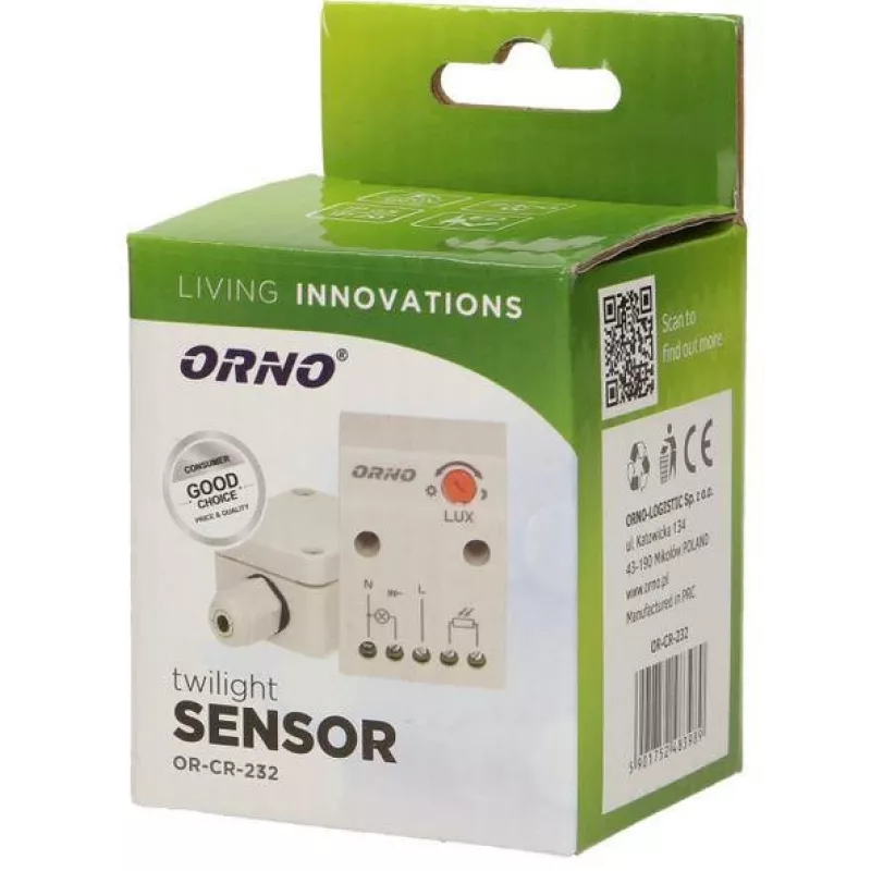 ORNO OR-CR-232 Hämarikuandur hermeetilise välisanduriga jaotuskarbis