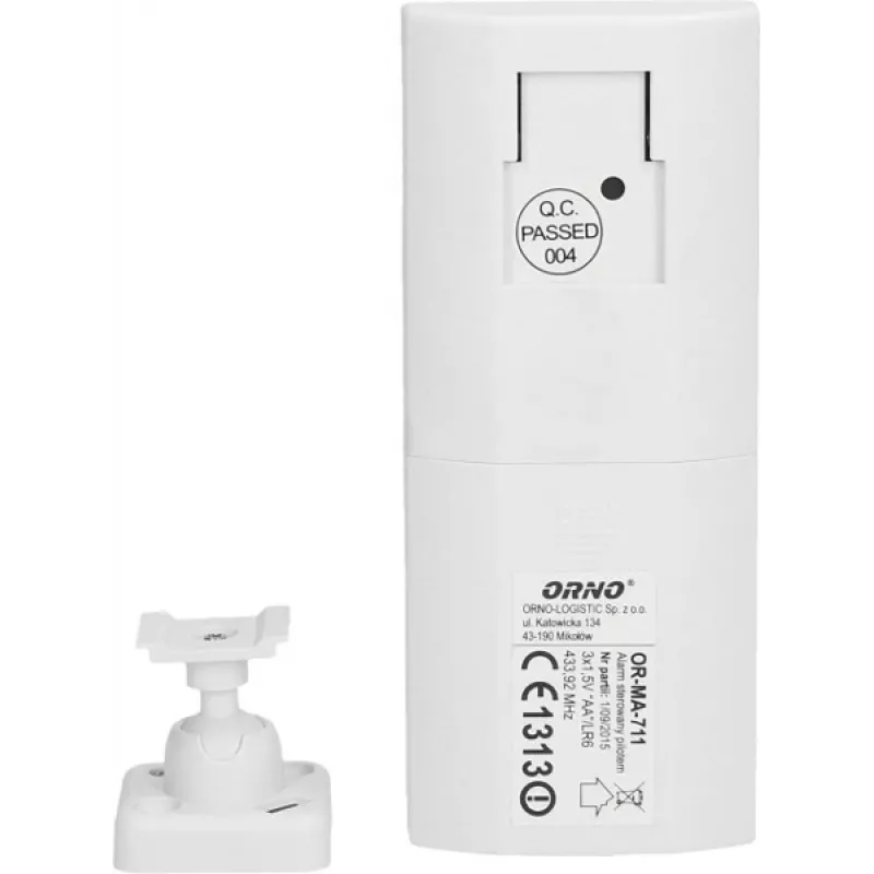 ORNO OR-MA-711 Välisalarmsireen sisseehitatud sireeni ja välguga, 110 dB, 12V DC, valge