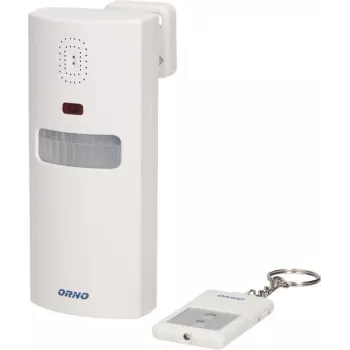 ORNO OR-MA-711 Välisalarmsireen sisseehitatud sireeni ja välguga, 110 dB, 12V DC, valge