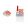 TRYTYT PC-233 3-suunaline hoobadega ühenduslüliti 0,2-4,0 mm² 50 tk läbipaistev oranž