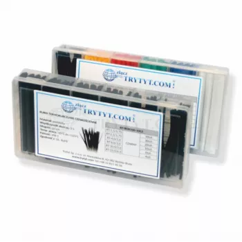 TRYTYT Heat Shrink Tubing Set Black RT-BOX100-10CZ