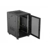 Lanberg 19-tolline 18U 600x800 mm must põrandal seisev kapp perforeeritud ustega (lamepakend)