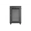 Lanberg 19-tolline 18U 600x800 mm must põrandal seisev kapp perforeeritud ustega (lamepakend)