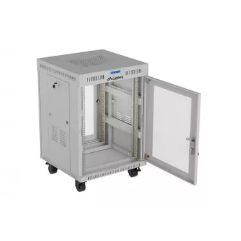 Lanberg FF01-6615-23SL Vabaltseisev 19-tolline kapp 15U 600x600 Hall Perforeeritud uks LCD Flat Pack