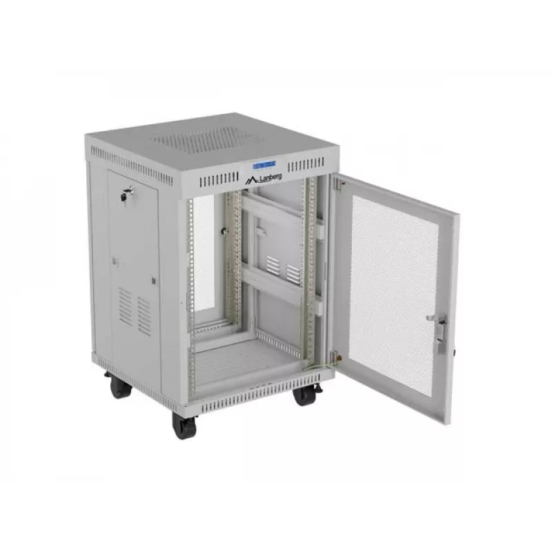 Lanberg FF01-6615-23SL Vabaltseisev 19-tolline kapp 15U 600x600 Hall Perforeeritud uks LCD Flat Pack