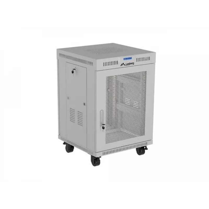 Lanberg FF01-6615-23SL Vabaltseisev 19-tolline kapp 15U 600x600 Hall Perforeeritud uks LCD Flat Pack