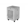 Lanberg 19 tolli 15U 600x800 hall põrandakapp koos perforeeritud ukse ja LCD-ekraaniga (tasapakend)