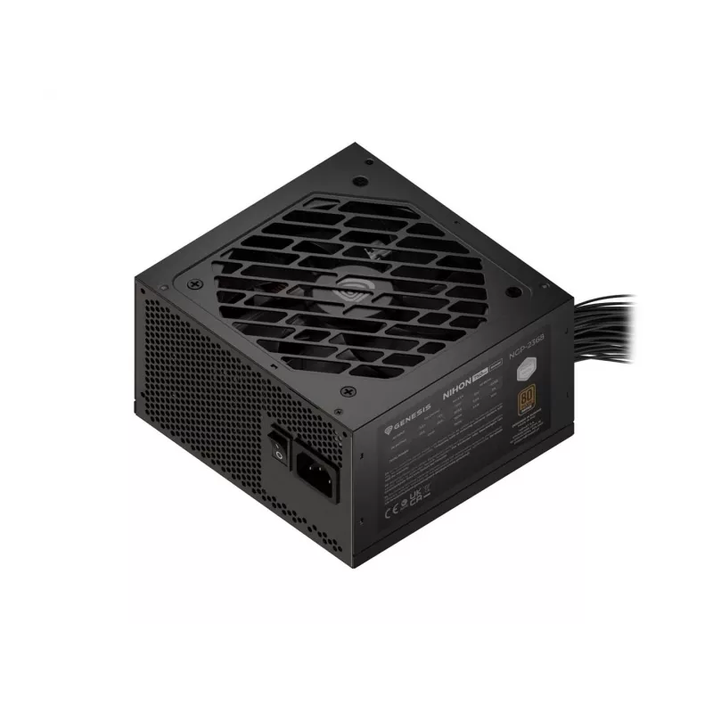 Genesis Nihon 750NM Must 750W 80+ Bronze ATX 3.1 Täielikult Modulaarne Toiteplokk